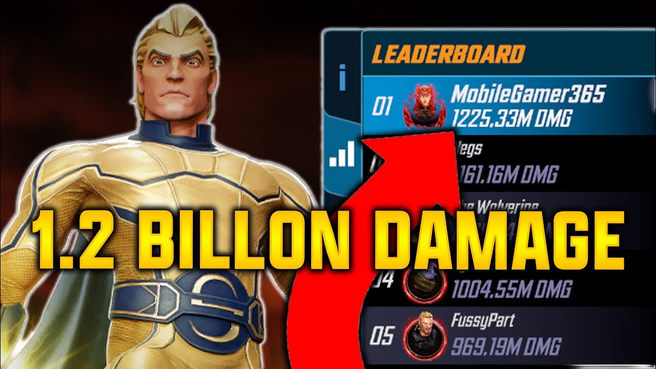 Урон в 1,2 миллиарда против Sentry — MARVEL Strike Force — MSF