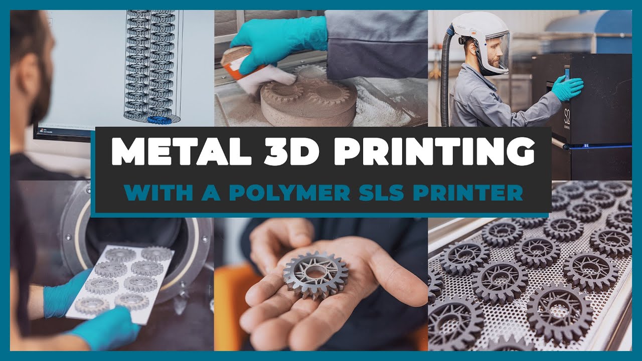 How to 3D print Metal Parts with a polymer SLS Printer – Cold Metal Fusion Process Chain