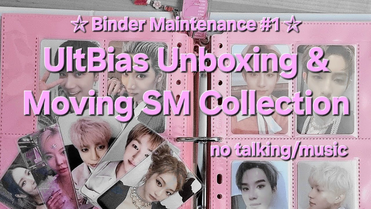 upgrading my sm photocard collection ☆ ultbias binder unboxing ☆ binder maintenance # 1