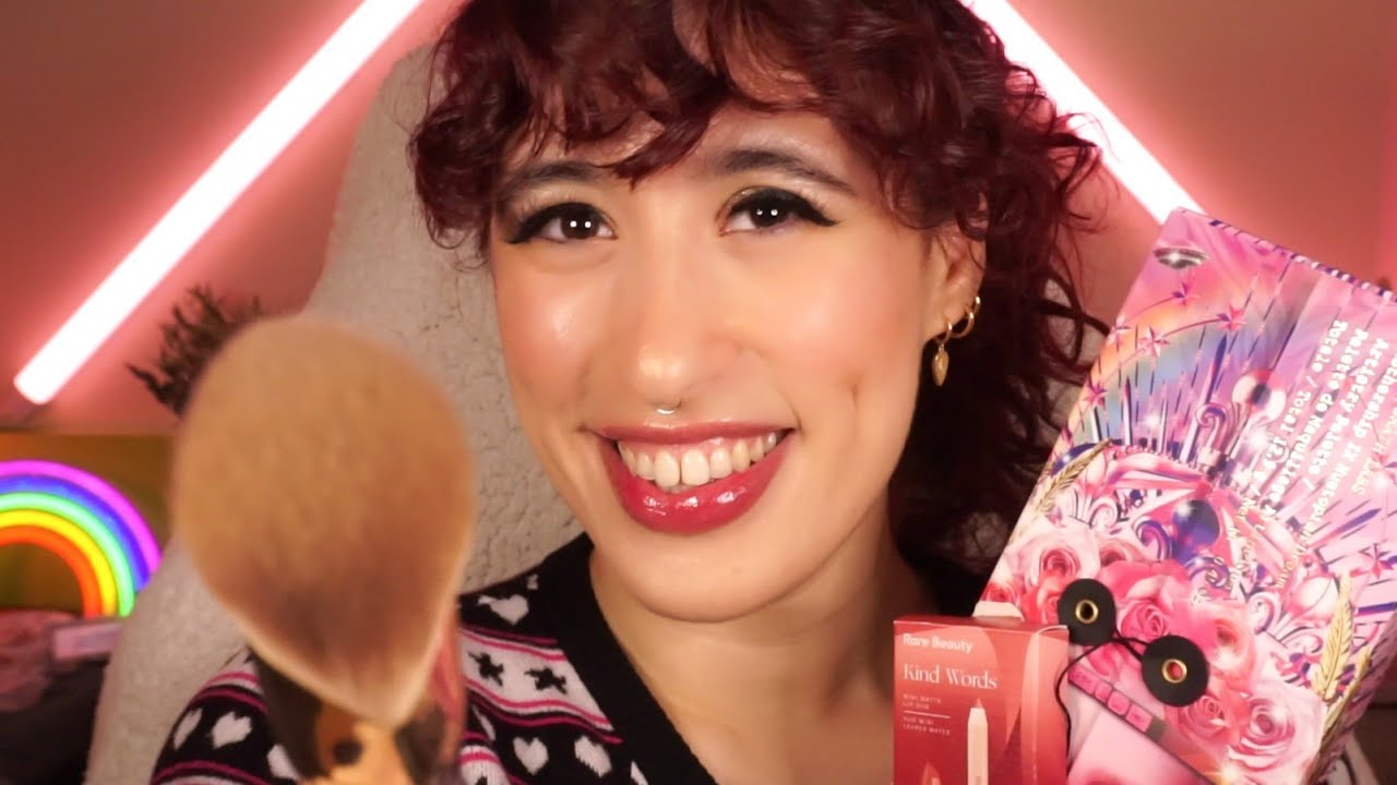 Te maquillo hasta que te duermas para una cena Navideña ✨ ASMR Sonidos reales de oreja a oreja