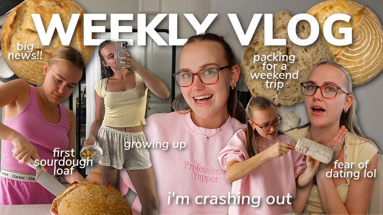 WORK WEEK IN MY LIFE: i'm crashing out, growing up, packing for vacation, fear of dating lol