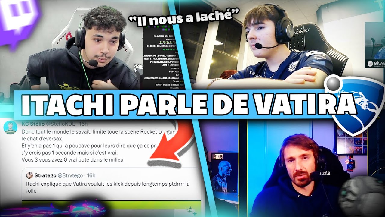 ITACHI PARLE DE L'HISTOIRE AVEC KC VATIRA - Best of Rocket League FR #319 R&eacute;actions