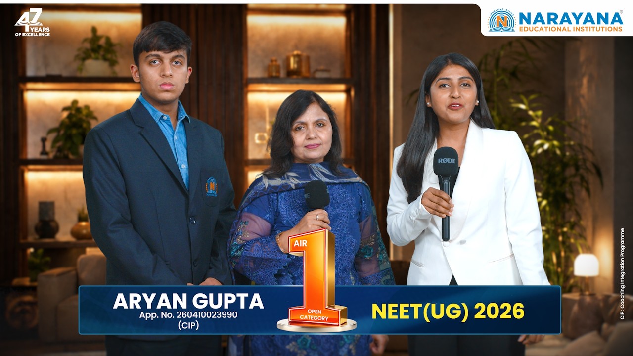 NEET (UG) 2026 AIR 1 Interview along with Parents | The Journey Behind India's Top Rank