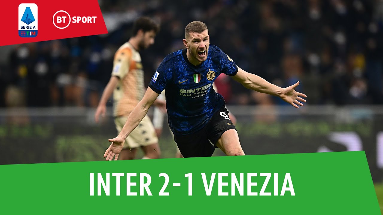 Inter vs Venezia (2-1) | Edin Džeko heads in late winner! | Serie A Highlights
