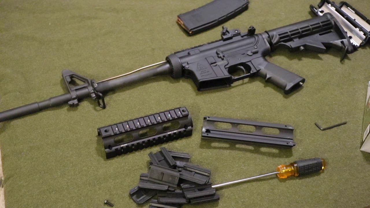 How to install a UTG PRO QUAD RAIL on DEL-TON AR-15