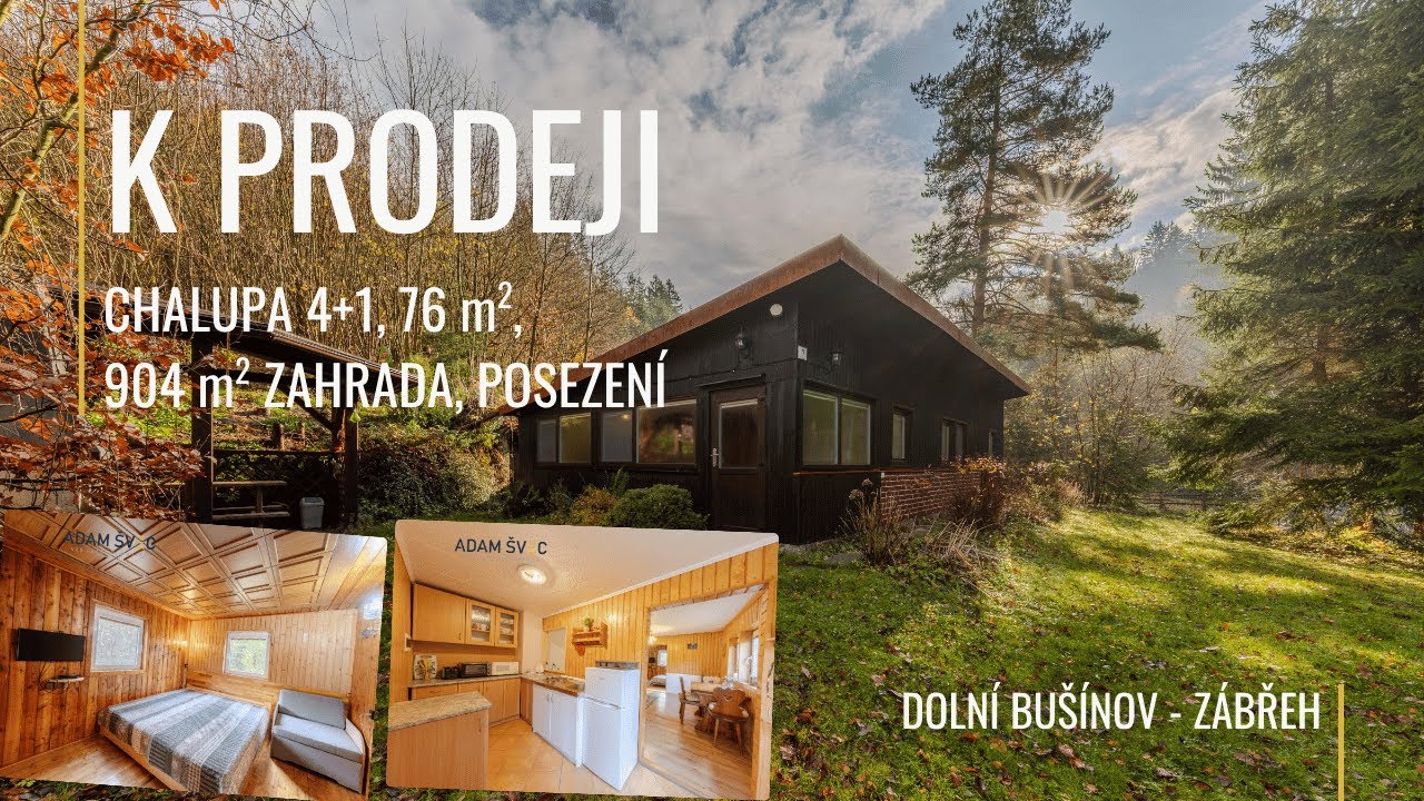 Prodej, chata, 4+1, Doln&iacute; Bu&scaron;&iacute;nov - Z&aacute;břeh