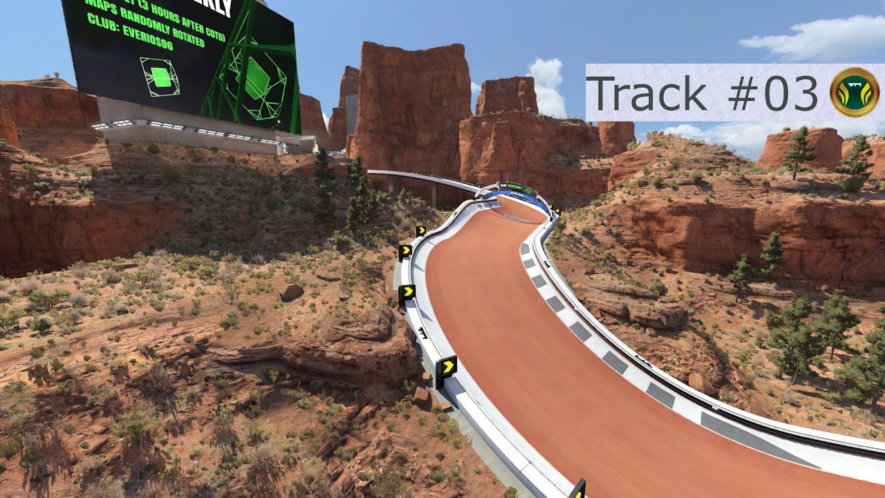 Каньон, но без машины - Трасса №3 из серии Trackmania Winter 2026