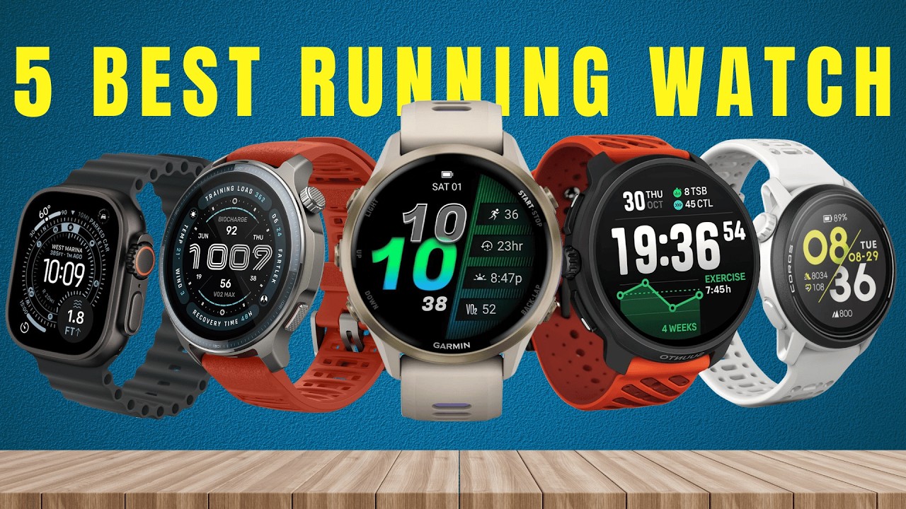 Best Running Watch 2026 | Top 5 Picks Apple, Garmin, Suunto, Coros & Amazfit
