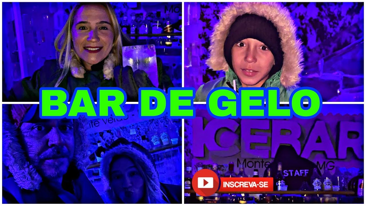 FOMOS NO 2&deg;MAIOR BAR DE GELO DO BRASIL NA CIDADE DE MONTE VERDE - MG / ICEBAR.