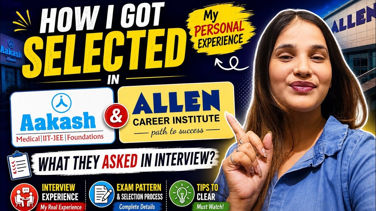 selection process in Allen and aakash for foundation faculty #interview #salary #allen