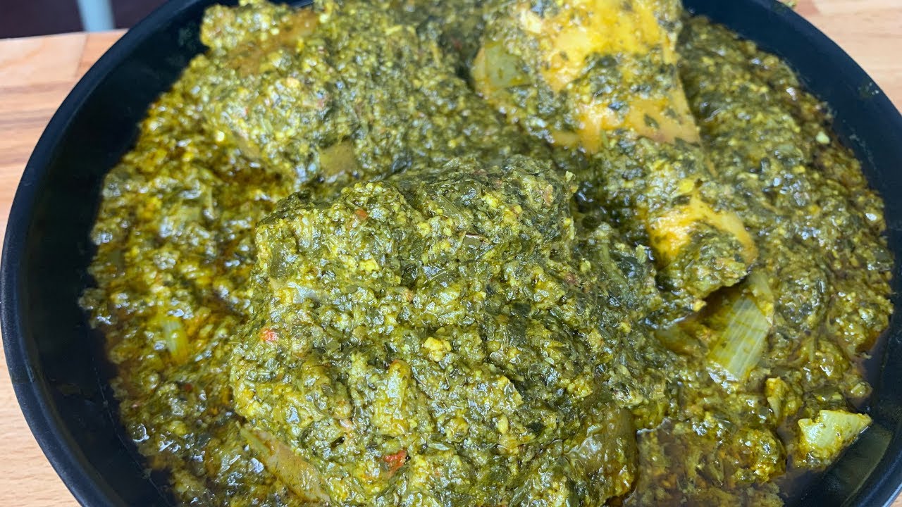 preparez avec moi,Feuille de manioc special aux pieds de boeufs,Pondu na makoso ya ngombe