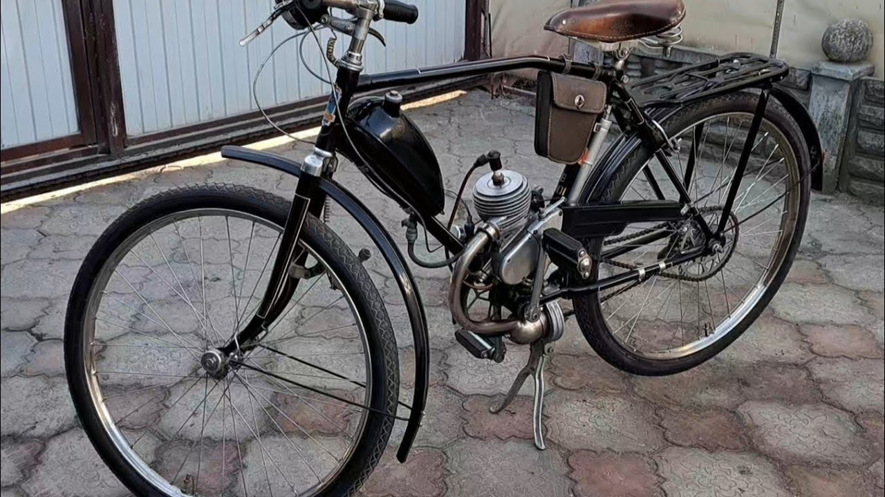 Заводим мотовелосипед В-901  1960г.  