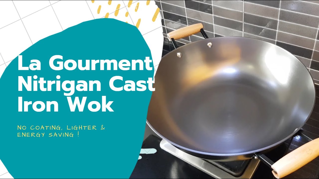 La Gourmet Nitrigan Cast Iron Wok (36cm) - How to Season