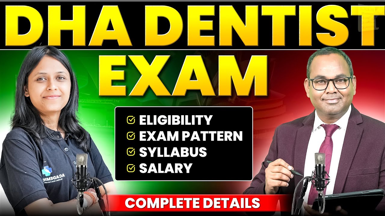 DHA Exam for Dentist | DHA Exam Eligibility,Exam Pattern,Salary & Job Options |DHA Exam Full Details
