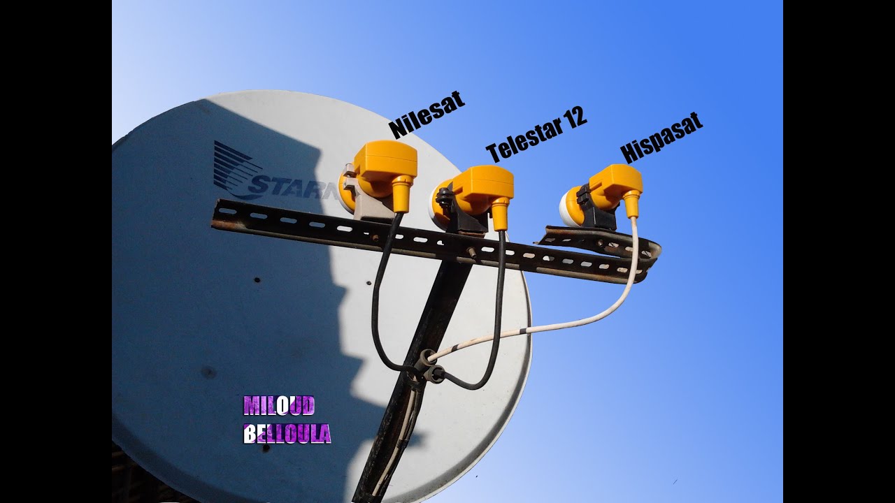 طريقة إستقبال Hispasat/Nilesat/Telestar على صحن ثابت