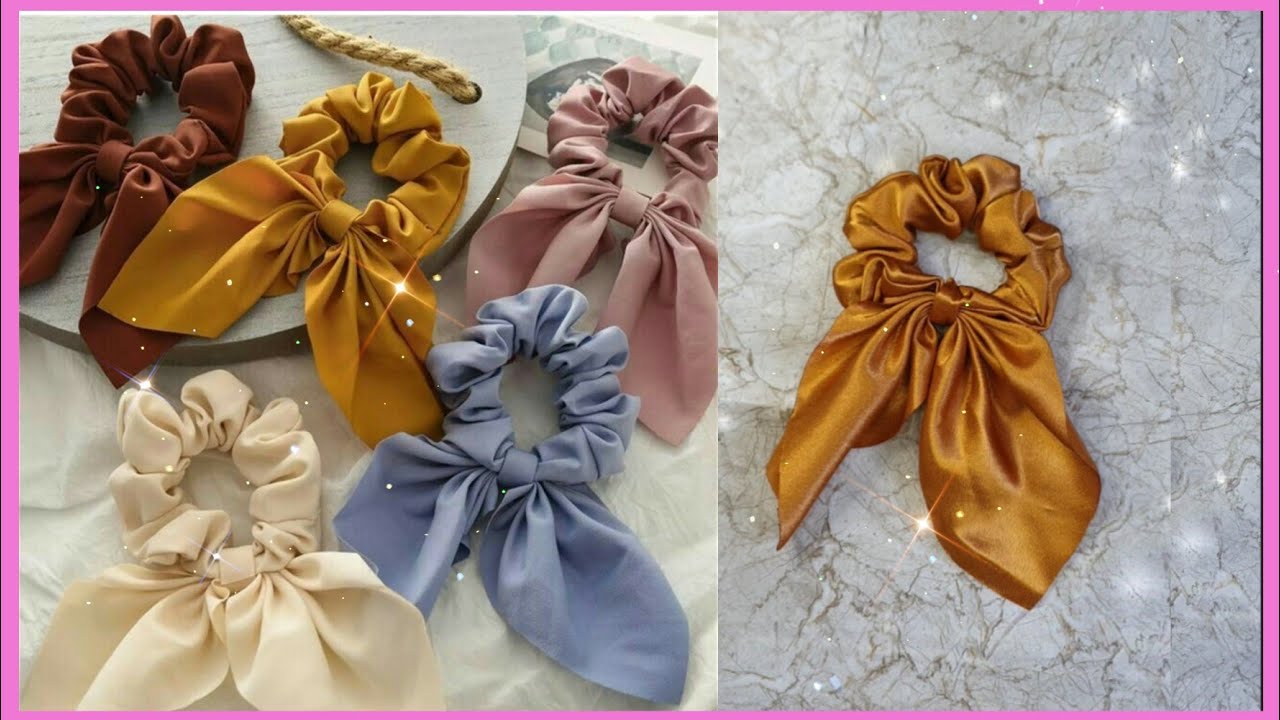 Diy Scrunchie 🌼Satin / Comó hacer un  Scrunchie Súper Fácil / Paso a Paso