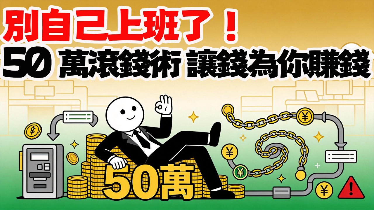 別再讓錢睡在銀行！50萬台幣的&ldquo;3層資產配置法&rdquo;，打造睡後收入讓你提早退休！#被動收入 #資產配置 #投資理財 #ETF投資 #0050 #財務自由 #新手理財 #存股 #複利效應 #提早退休