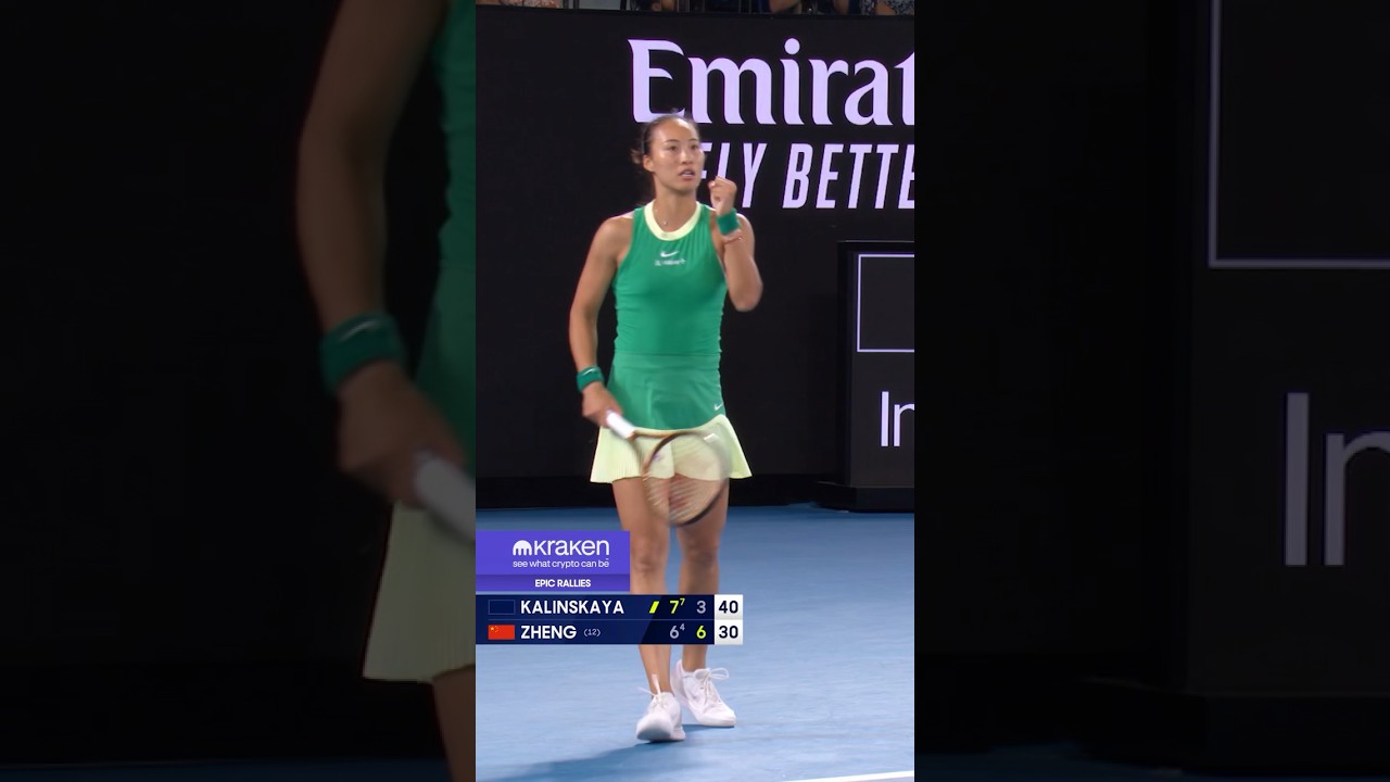 Qinwen Zheng UNLEASHES ripper! 🤩
