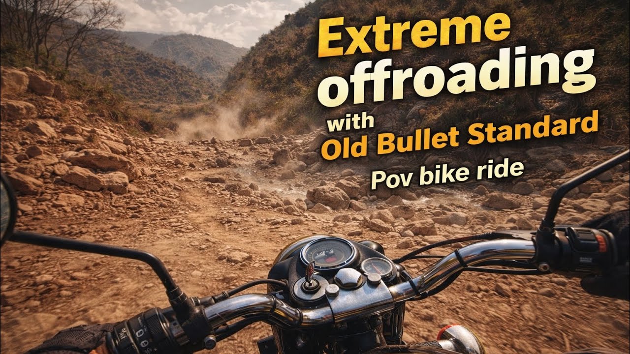 Extreme Offroading with Old Bullet Standard 350cc | Pov bike Ride #royalenfield #bullet350 