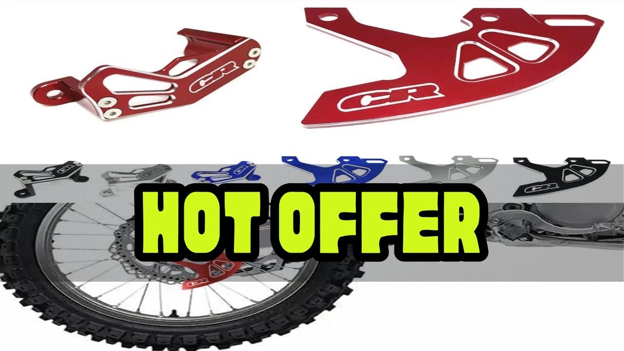 Motorcycle CR LOGO CNC Rear Brake Caliper Guard Cover Protector For Honda CR125 CR125R CR250 CR250R