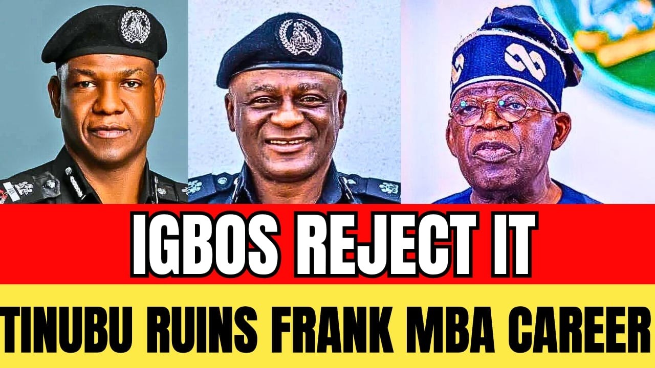IGBOS REJECT TINUBU APPOINTMENT! FG APPOINTS FRANK MBA JUNIOR AS NEW IGP: NIGERIANS REACT BADLY