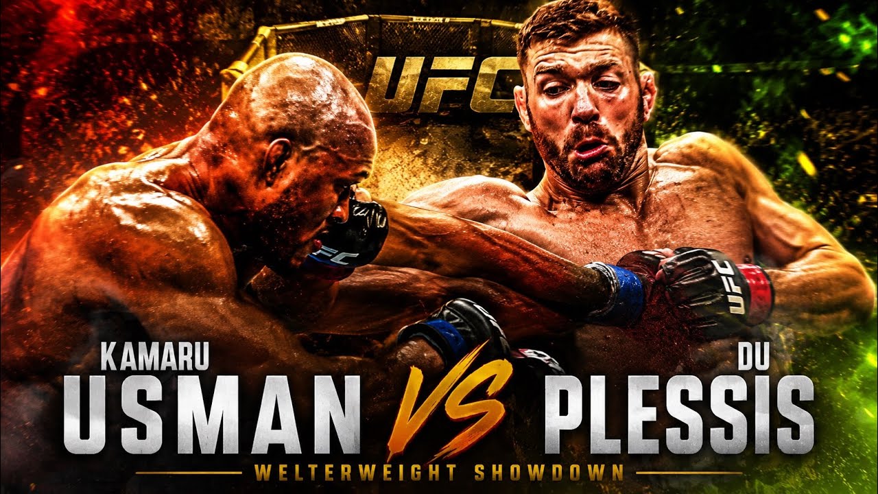 kamaru Usman vs Dricus Du Plessis Full Fight Highlights!!