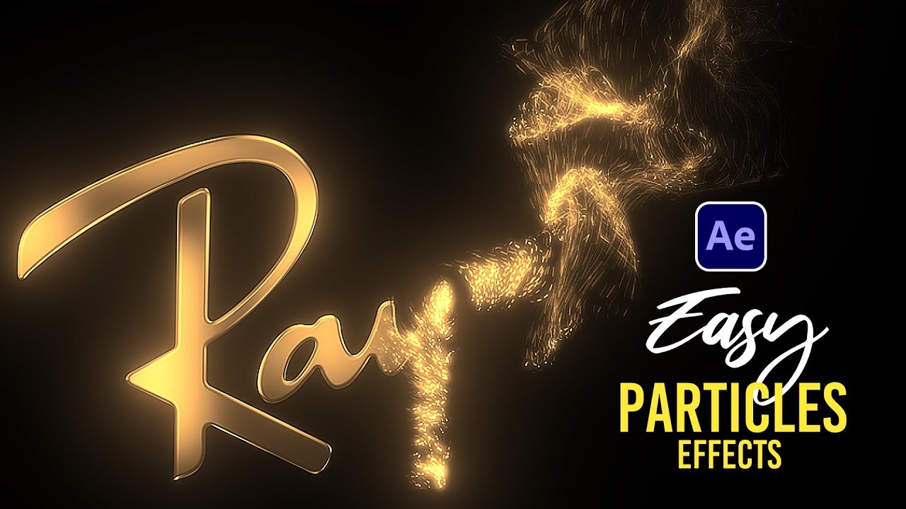 After Effects Tutorial: Particles Logo & Text Animation | Simple Way - Trapcode Particular Tutorial