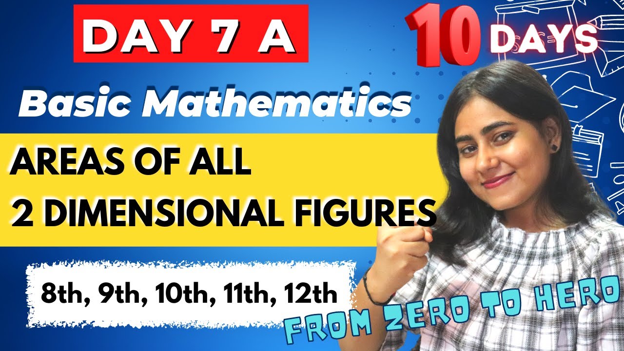 DAY 7 A🔥Areas of all 2 Dimensional figure | Basic Mathematics | Galaxy of Maths | Galaxy Parmar