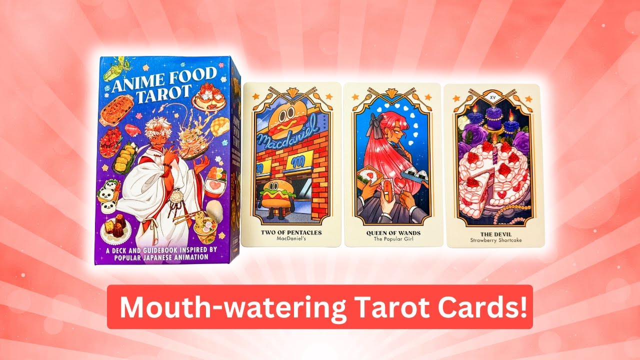 Anime Food Tarot Deck Unboxing 🍜🍰🍥