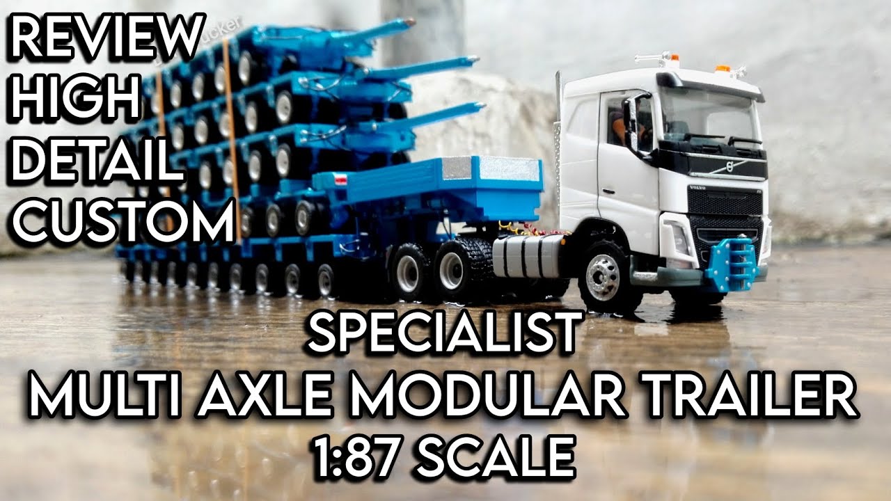 1:87 MULTI AXLE MODULAR TRAILER | HERPA &bull; KIBRI &bull; HANDMADE