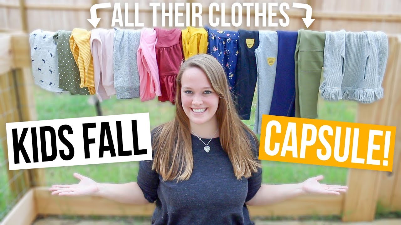 MY KID'S FALL CAPSULE WARDROBE!