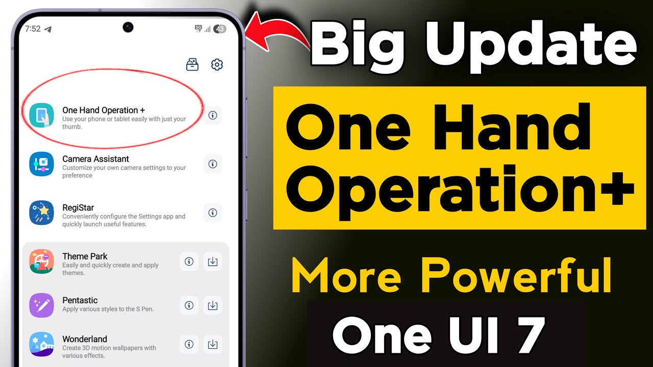 Samsung BIGGEST Update One Hand operation+ More Powerful After One UI 7.0 Update
