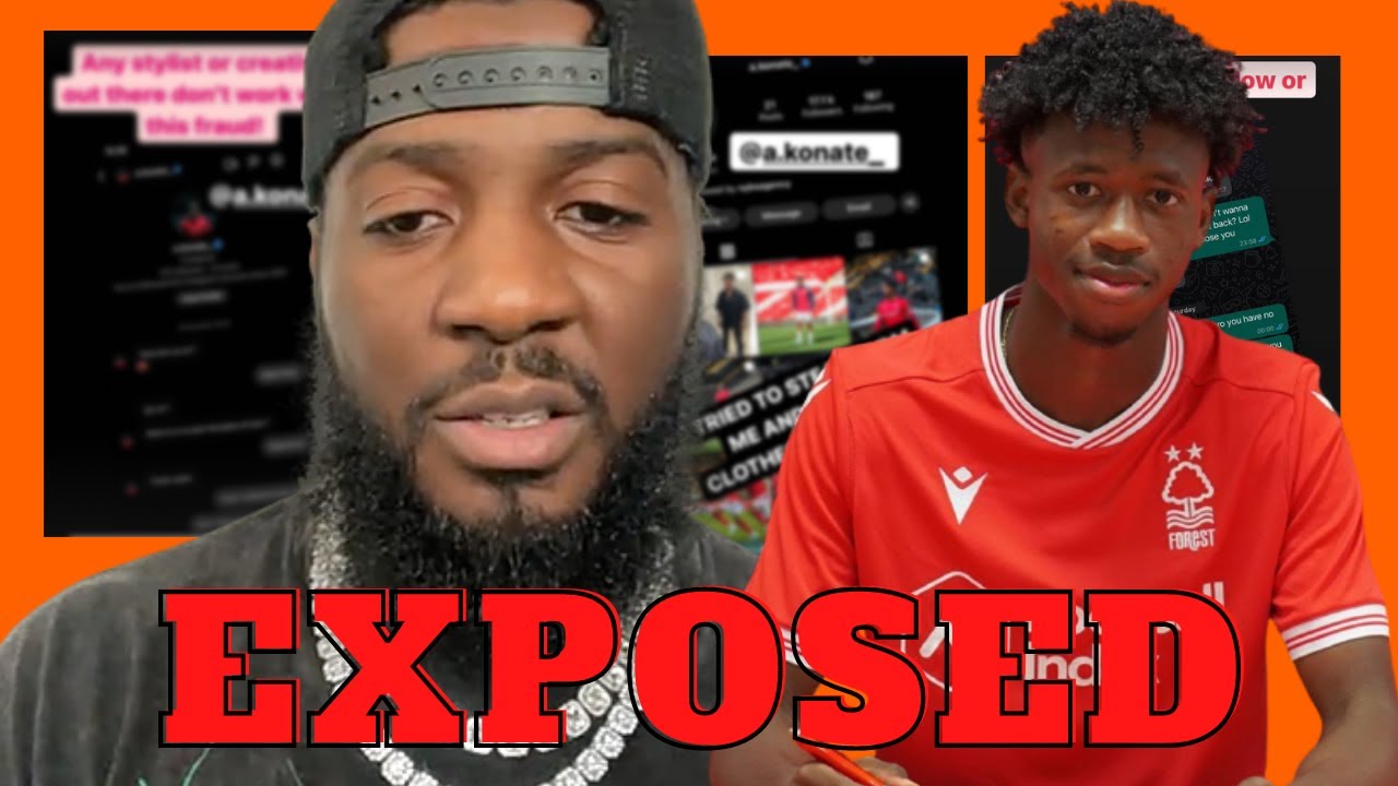 Popular UK Fashion Stylist EXPOSES Footballer Ateef Konat&eacute;