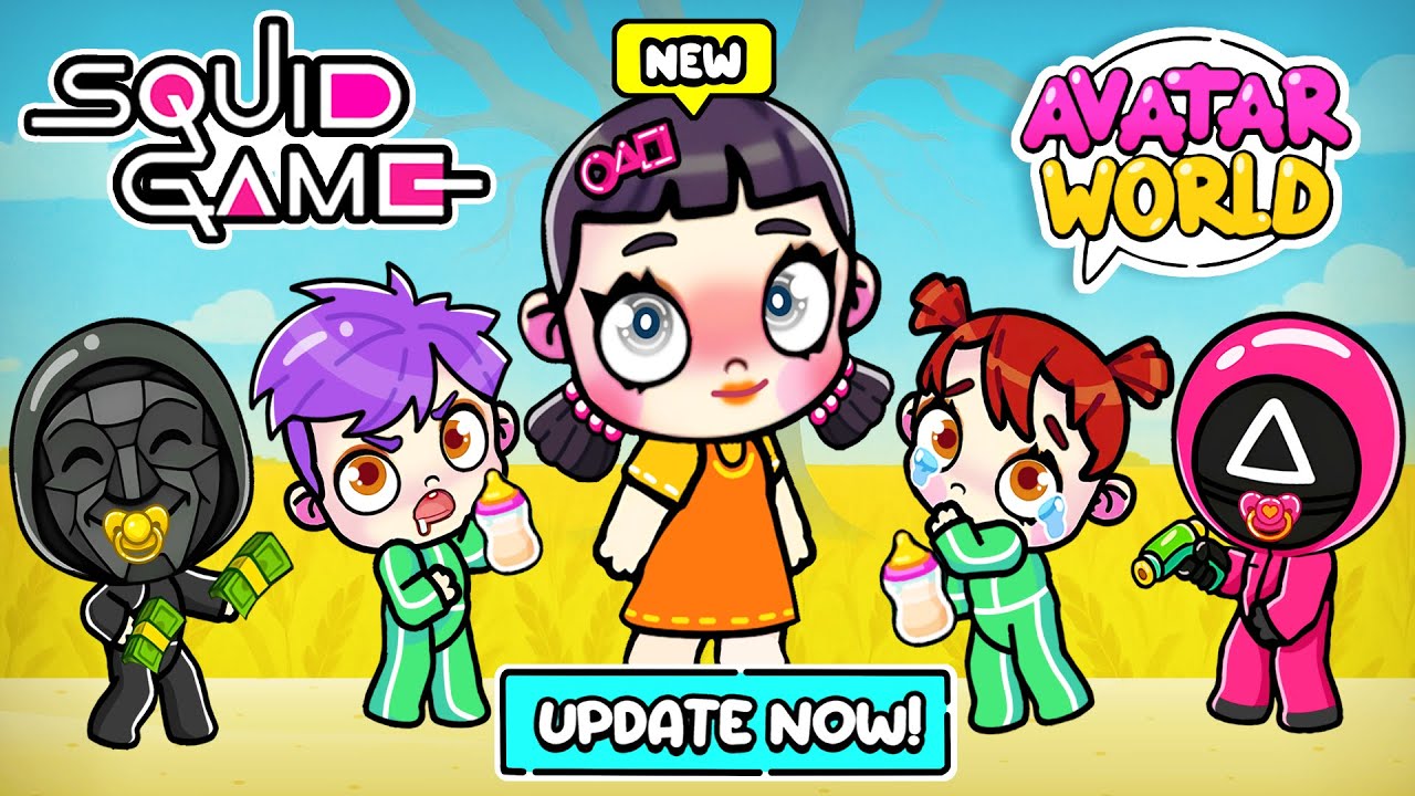 Quintuplos foram adotados por bonecas de Squid Game,Mermaids,Poor, Diamond Hair Family e Hello Kitty