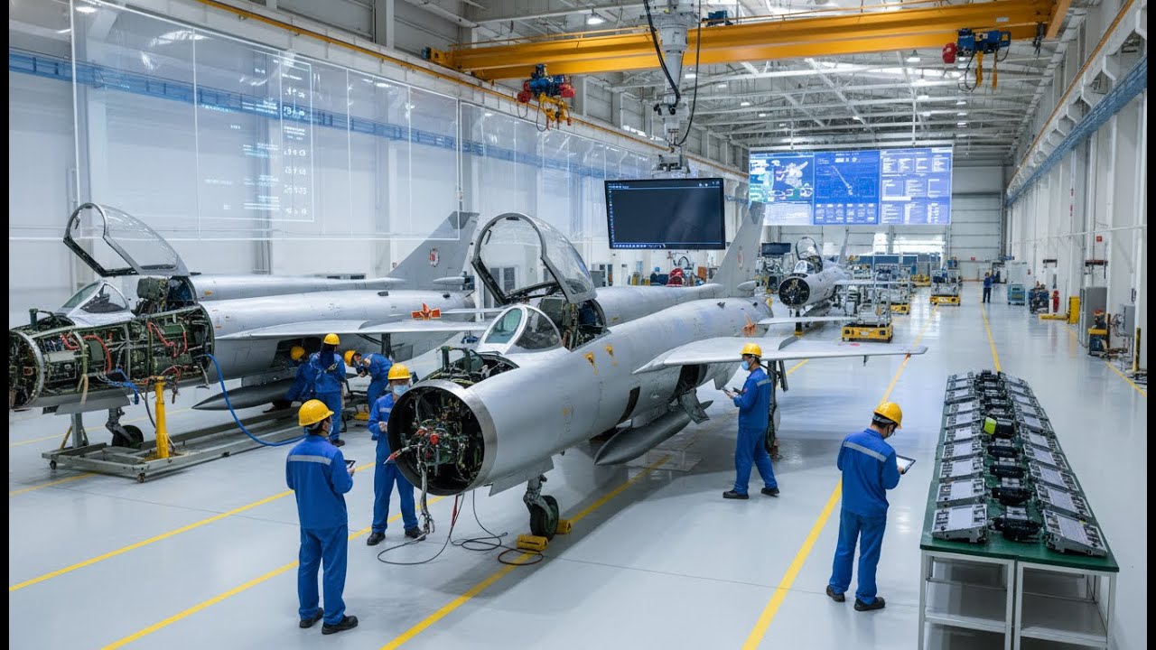 Inside the Factory: Chengdu J-7 (MiG-21) Modernization & Digital Cockpit Upgrade Kit