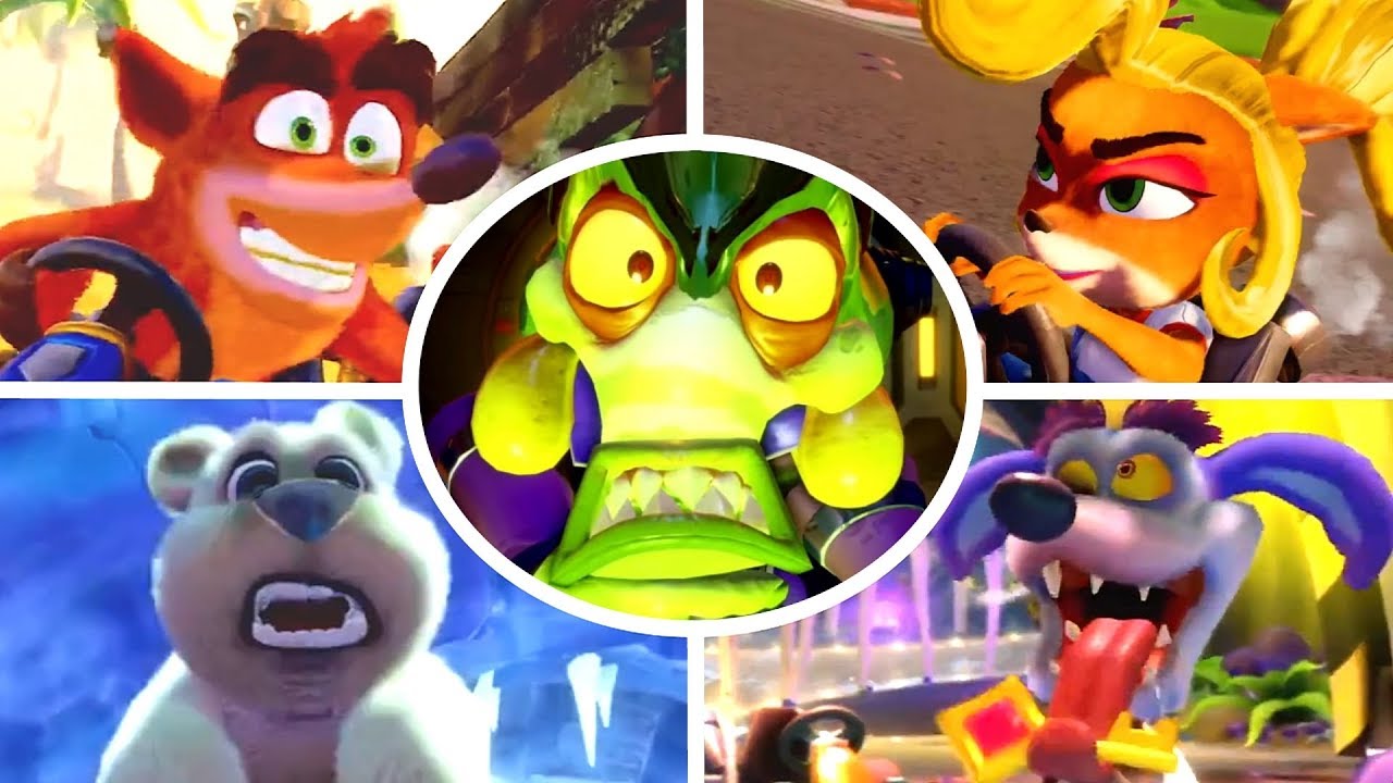 Crash Team Racing Nitro-Fueled - All Characters Trailers