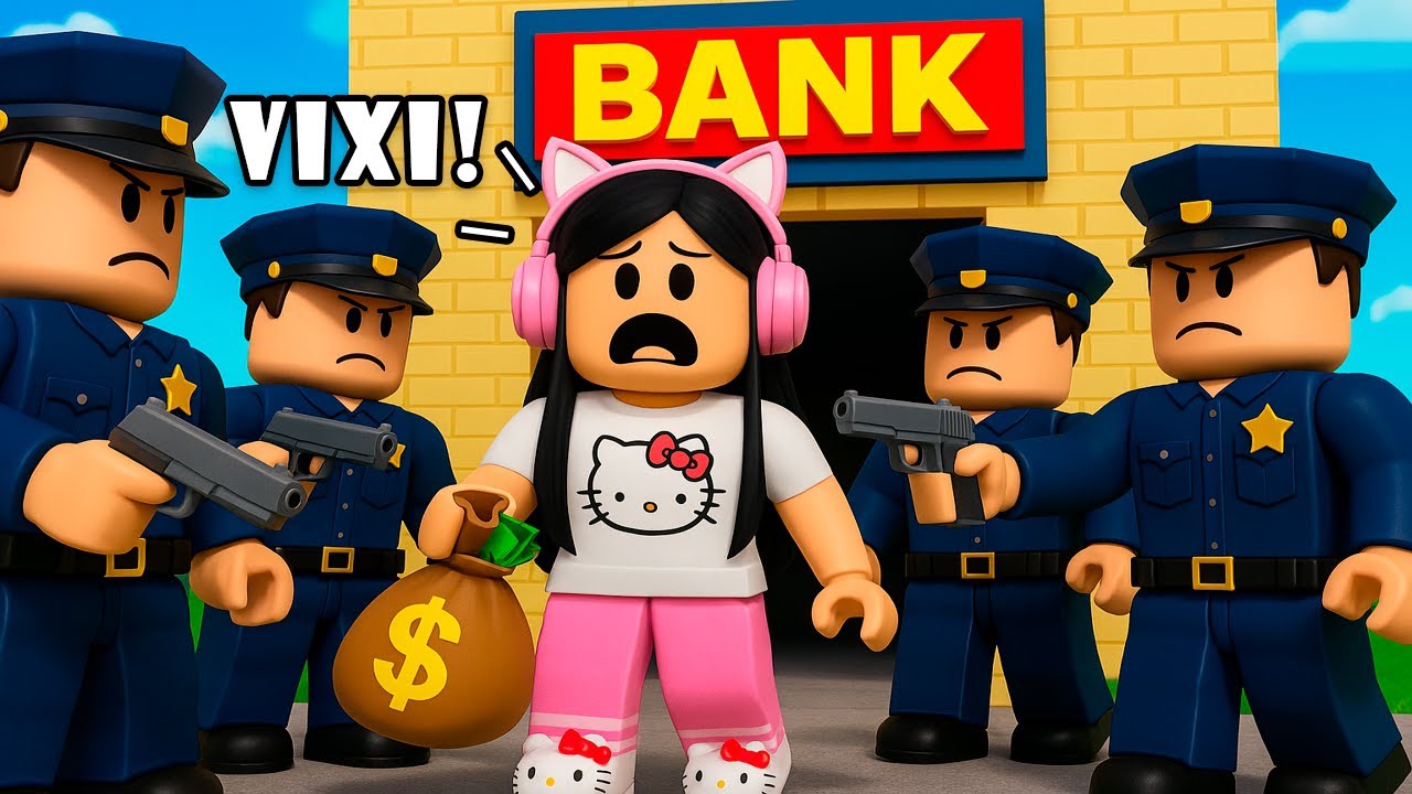 Roubei Um Banco No Roblox e Fui Presa!