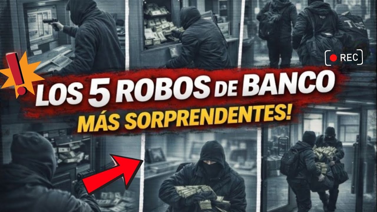 Los 5 Robos de Banco más Sorprendentes!