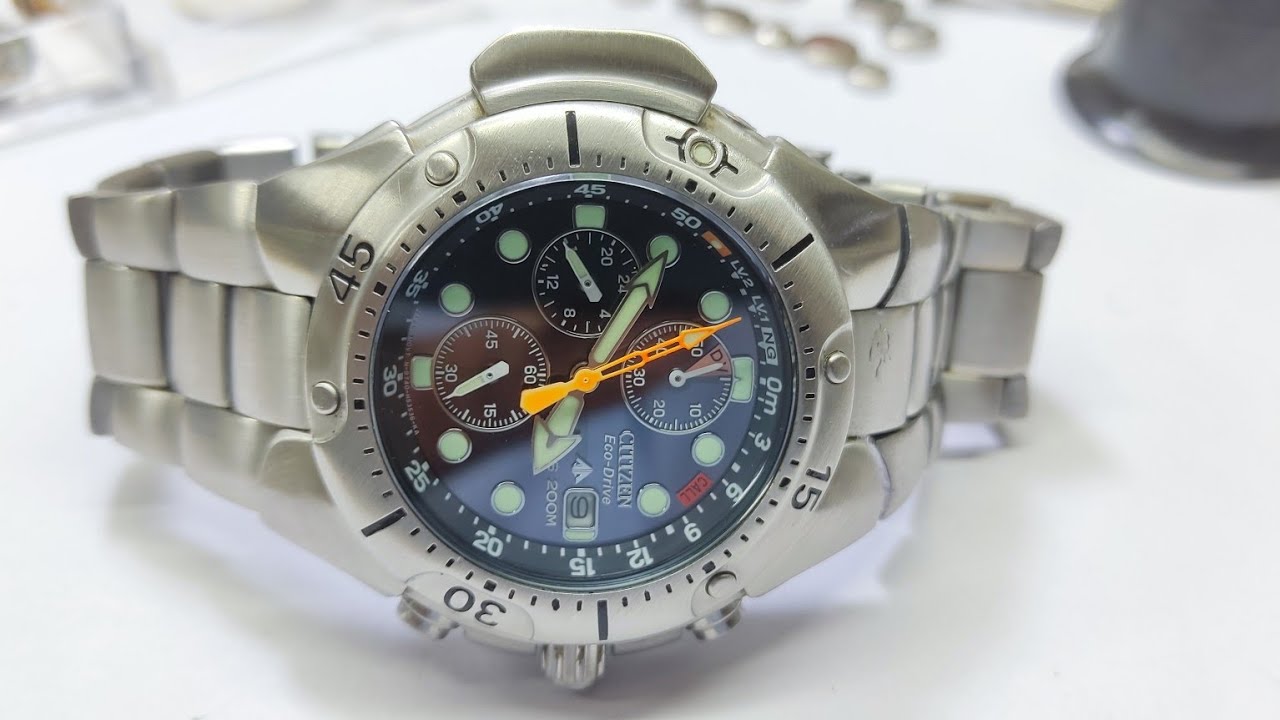 RELÓGIO CITIZEN PROMASTER ECO DRIVE B740 - TROCA DO CÍRCUITO  SENSOR - VIDRO E POLIMENTO! FICOU ZERO