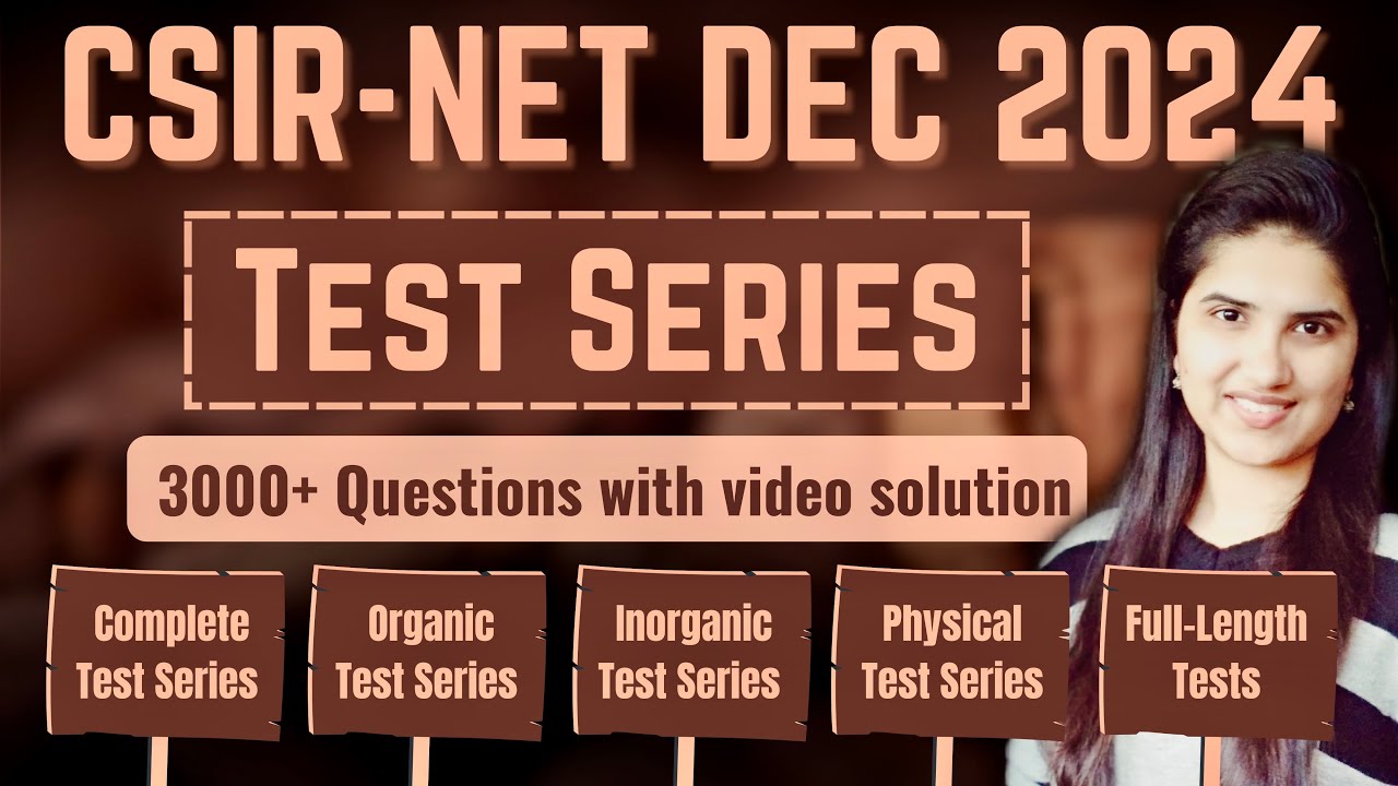 CSIR NET Chemistry Test Series | CSIR NET December 2024 Test Series | J Chemistry Test Series 2024