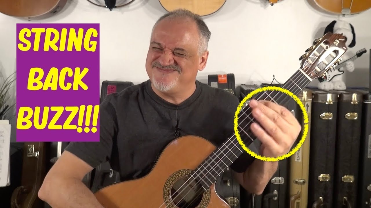 String Back Buzz ! Fret Buzz between the Nut and the Fretted Note! How to fix it in Classical Guitar