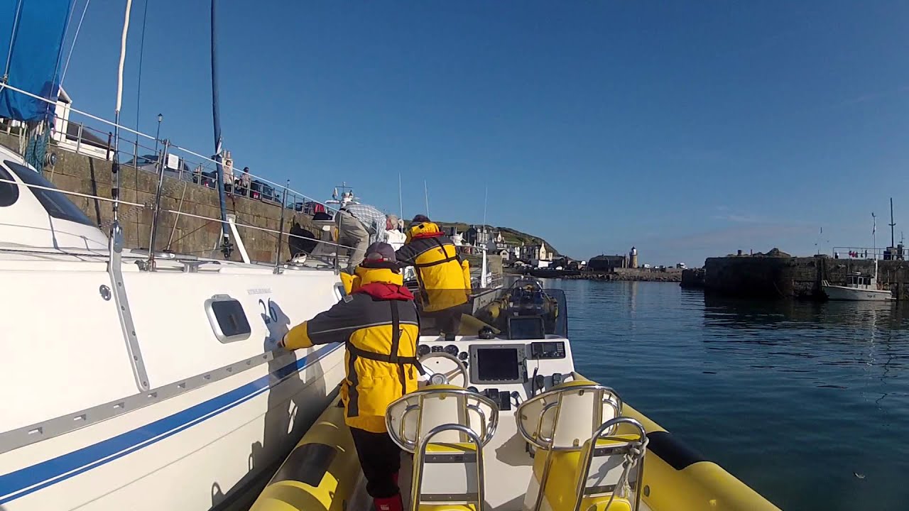 Entering Portpatrick harbour