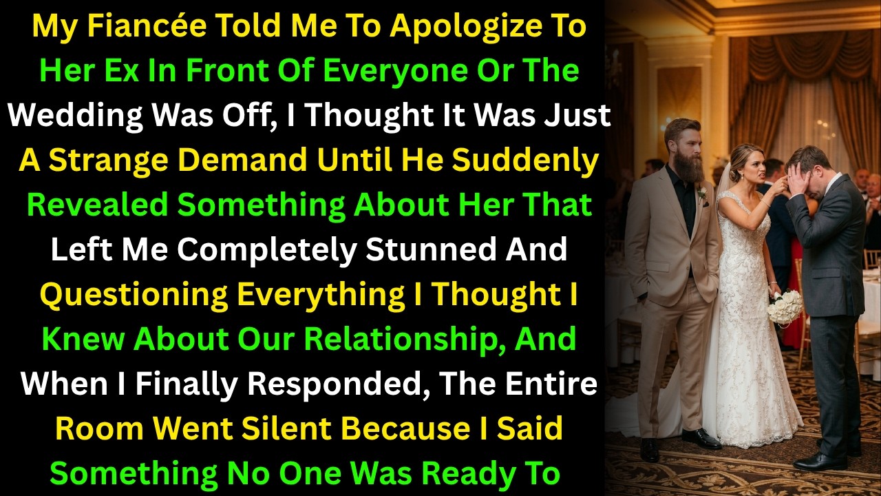 My Fianc&eacute;e Told Me To Apologize To Her Ex In Front Of Everyone Or The Wedding Was Off, I Thought It
