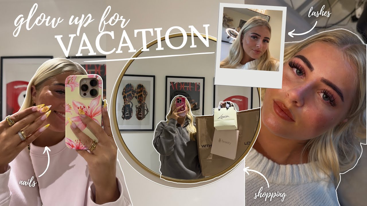 GLOW UP WITH ME FOR VACATION!! (NAILS,TOES,LASHES,SHOPPING) | AIMEEJPHILLIPS