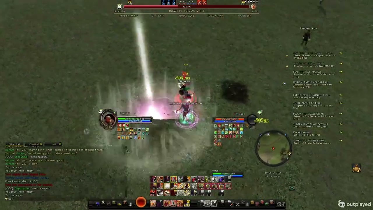 LOTRO PVP|Warden/Reaver|Glamdring 64 bit server|