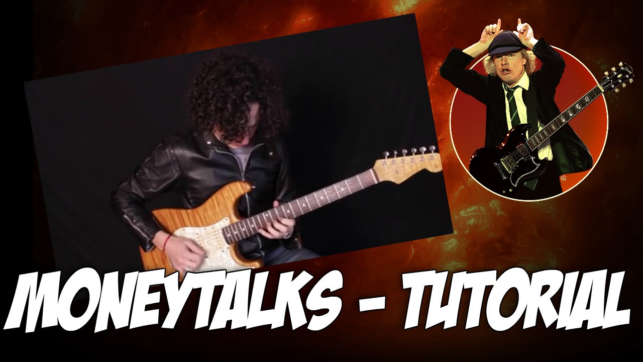 Como Tocar Moneytalks de AC/DC - Tutorial para Guitarra electrica (Angus Young)