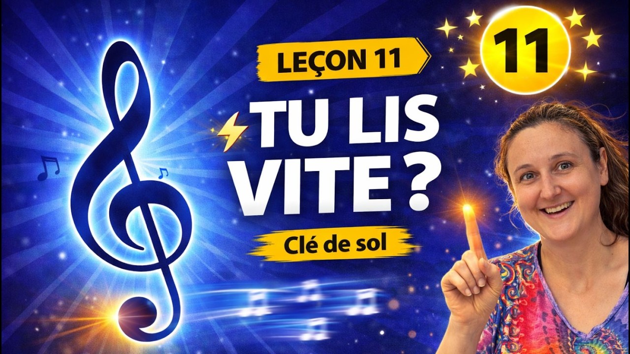 Apprendre la clé de sol, leçon 11