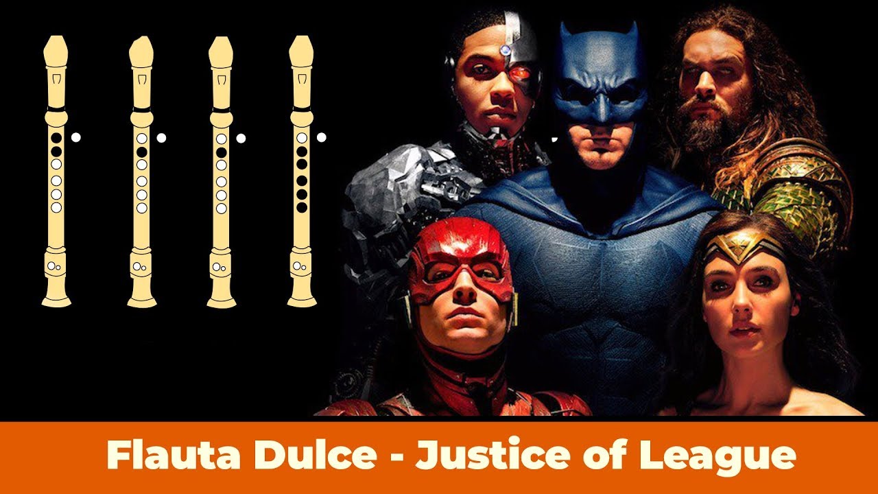 La Liga de la Justicia en Flauta Dulce - Con NOTAS Animadas Faciles y EXPLICADAS