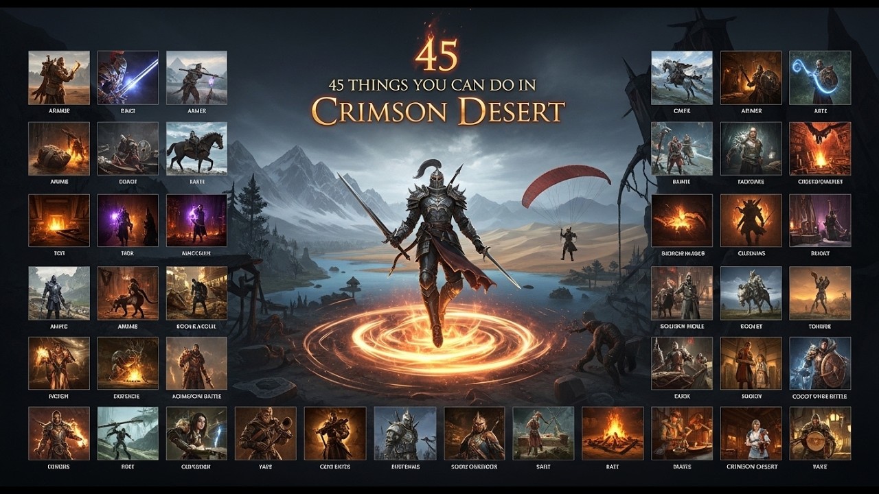 45 COISAS que da pra FAZER em Crimson Desert [REACT]