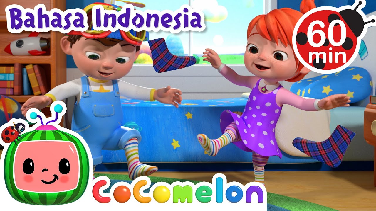 Lagu Kaus Kaki Berantakan 🧦 | CoComelon Bahasa Indonesia - Lagu Anak Anak | Nursery Rhymes